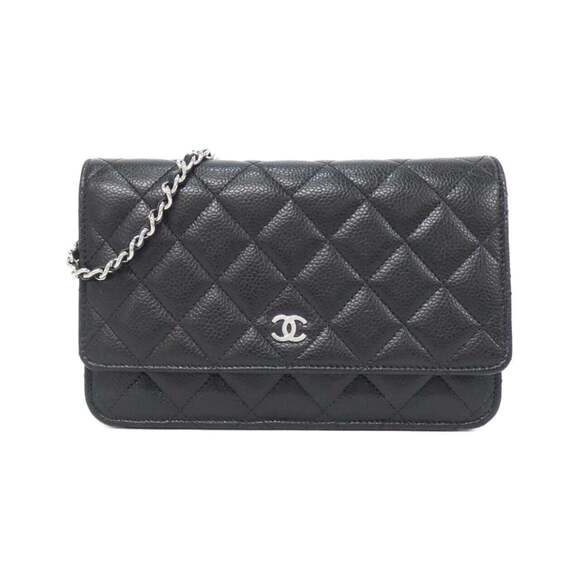 CHANEL Handbags - CHANEL Authentic Black Wallet